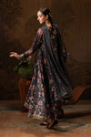 3 Piece Embroidered Raw Silk Suit