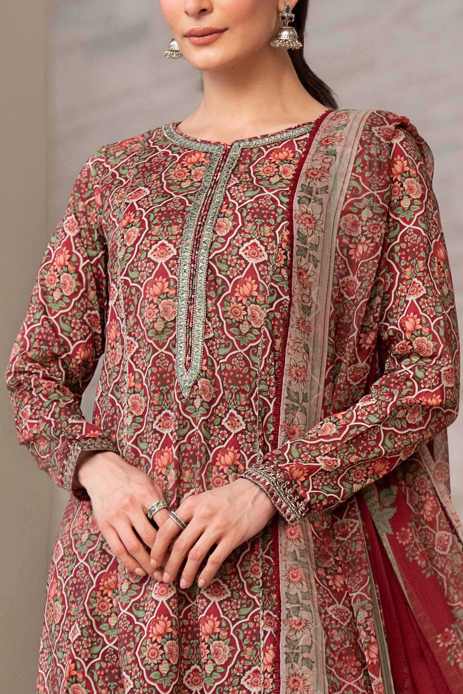 3 Piece Embroidered Lawn Suit