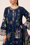 3 Piece Embroidered Dobby Lawn Suit