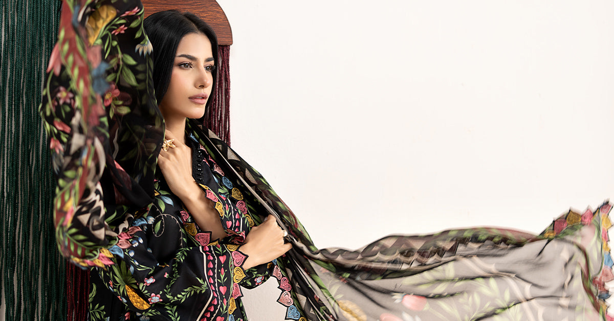 3 Piece Embroidered Lawn Suit