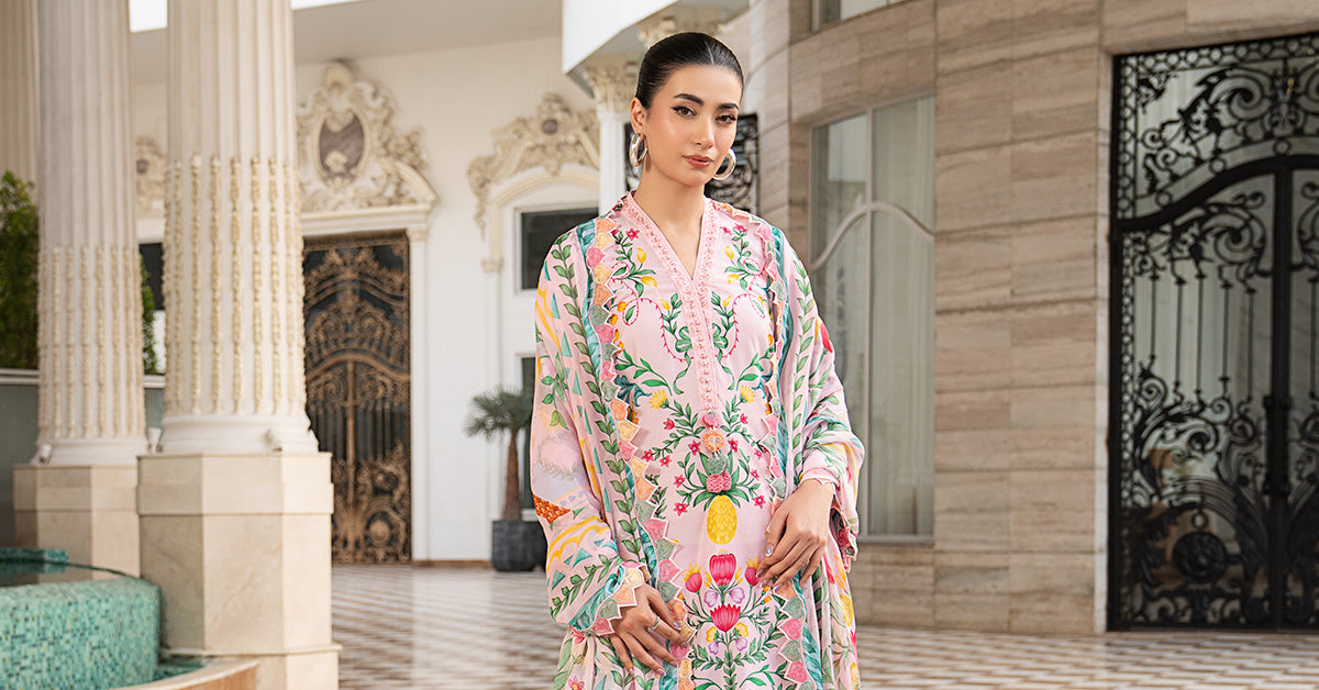 3 Piece Embroidered Lawn Suit