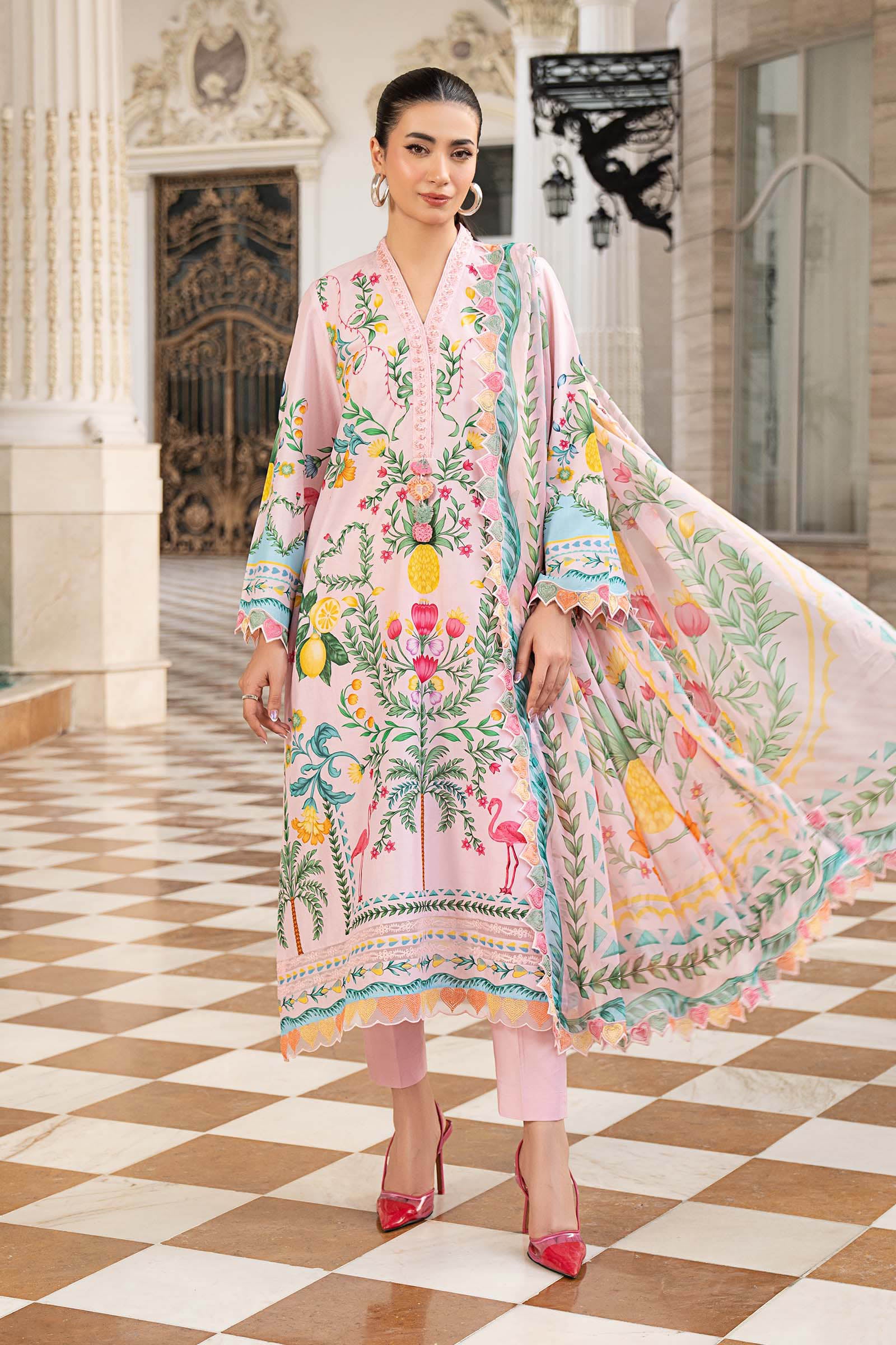 3 Piece Embroidered Lawn Suit