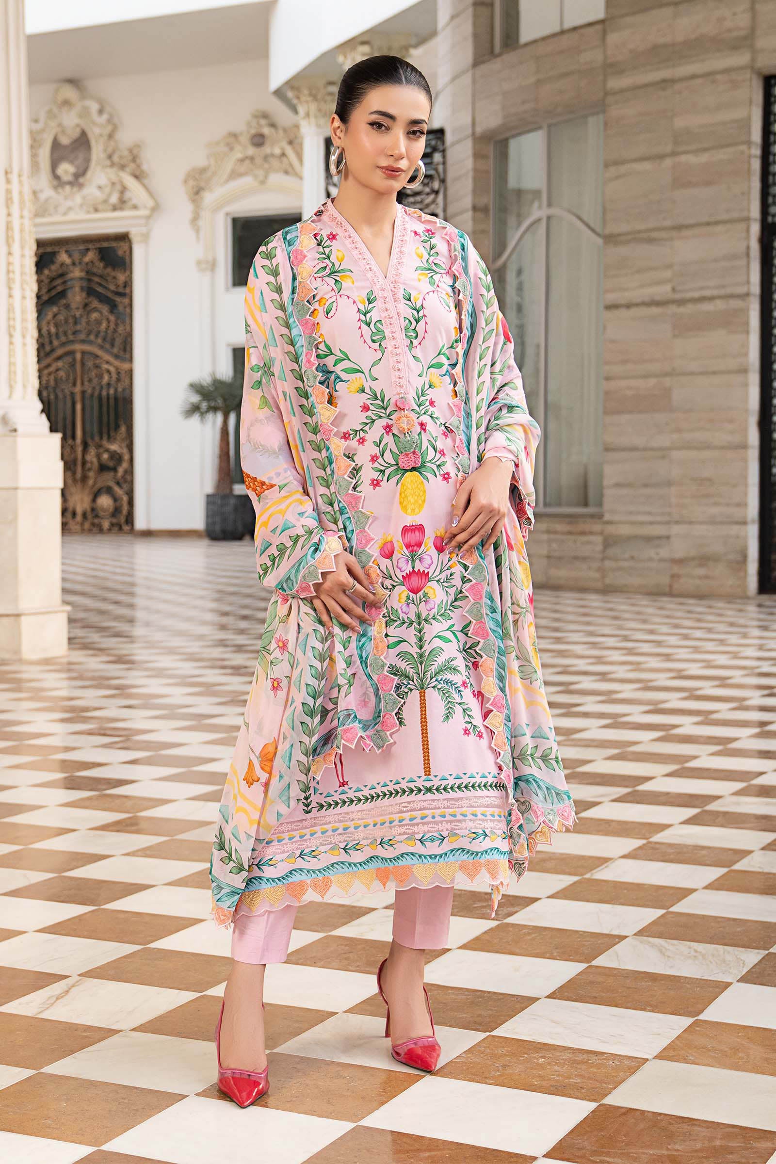 3 Piece Embroidered Lawn Suit