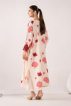 2 Piece Embroidered Raw Silk Suit