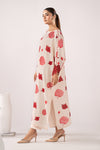 2 Piece Embroidered Raw Silk Suit