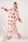 2 Piece Embroidered Raw Silk Suit