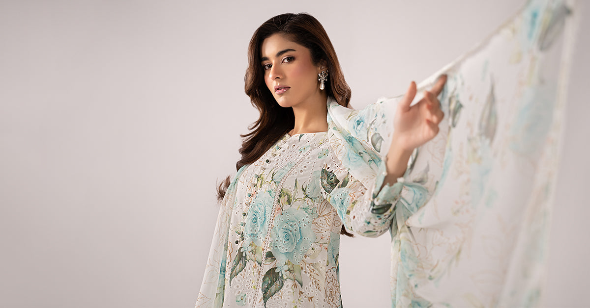3 Piece Embroidered Lawn Suit
