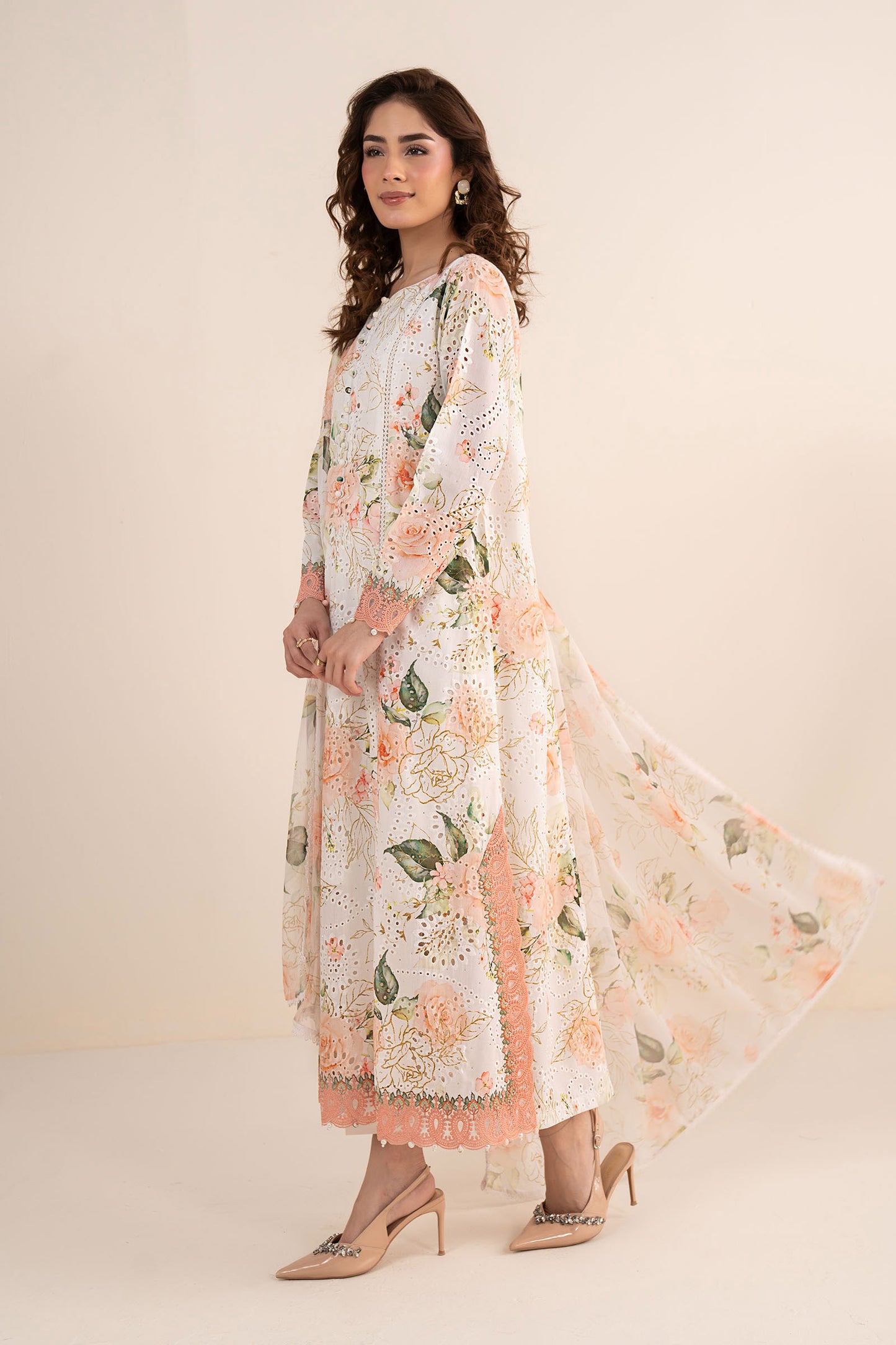 3 Piece Embroidered Lawn Suit