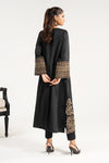 2 Piece Embroidered Raw Silk Suit