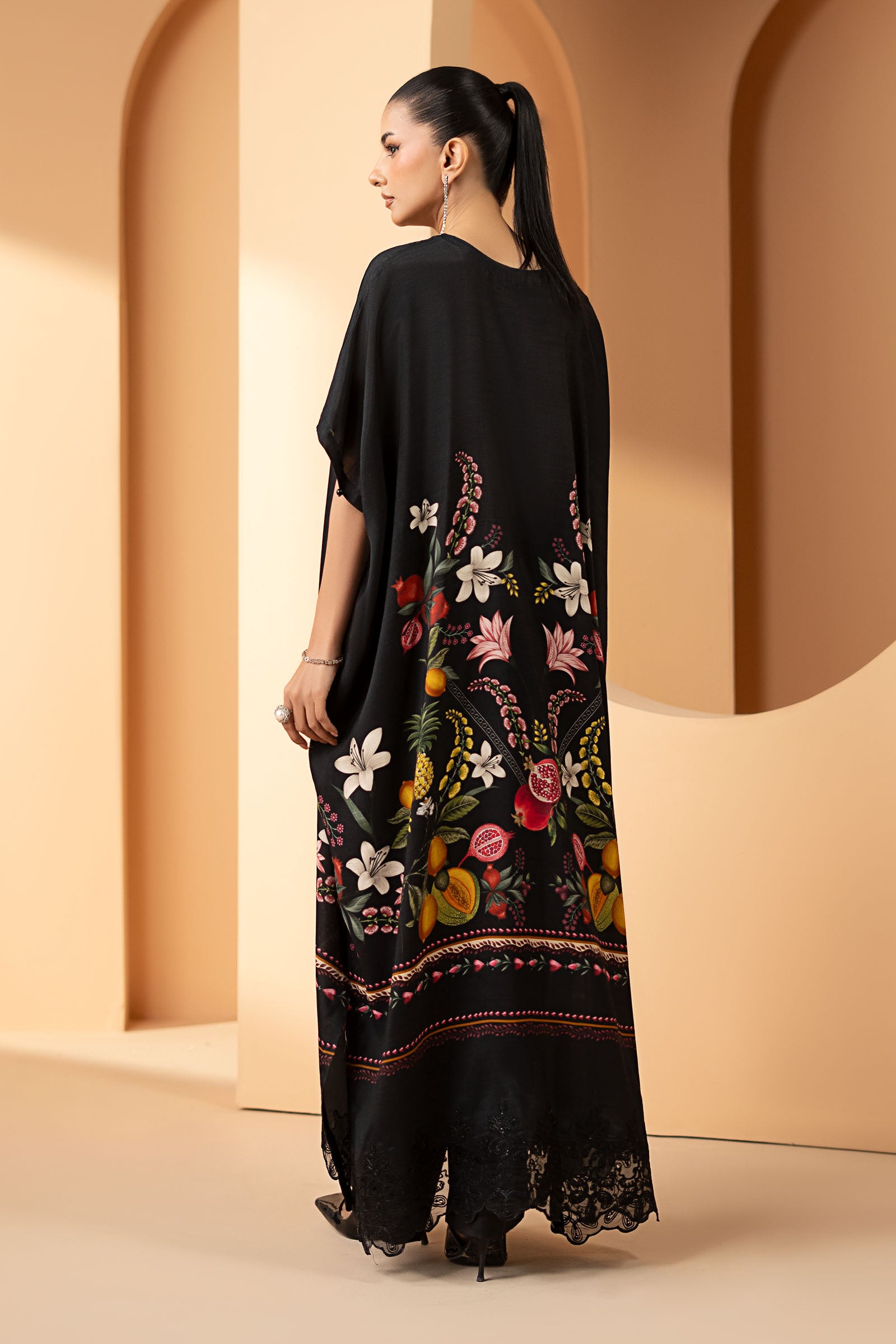 2 Piece Embroidered Raw Silk Suit