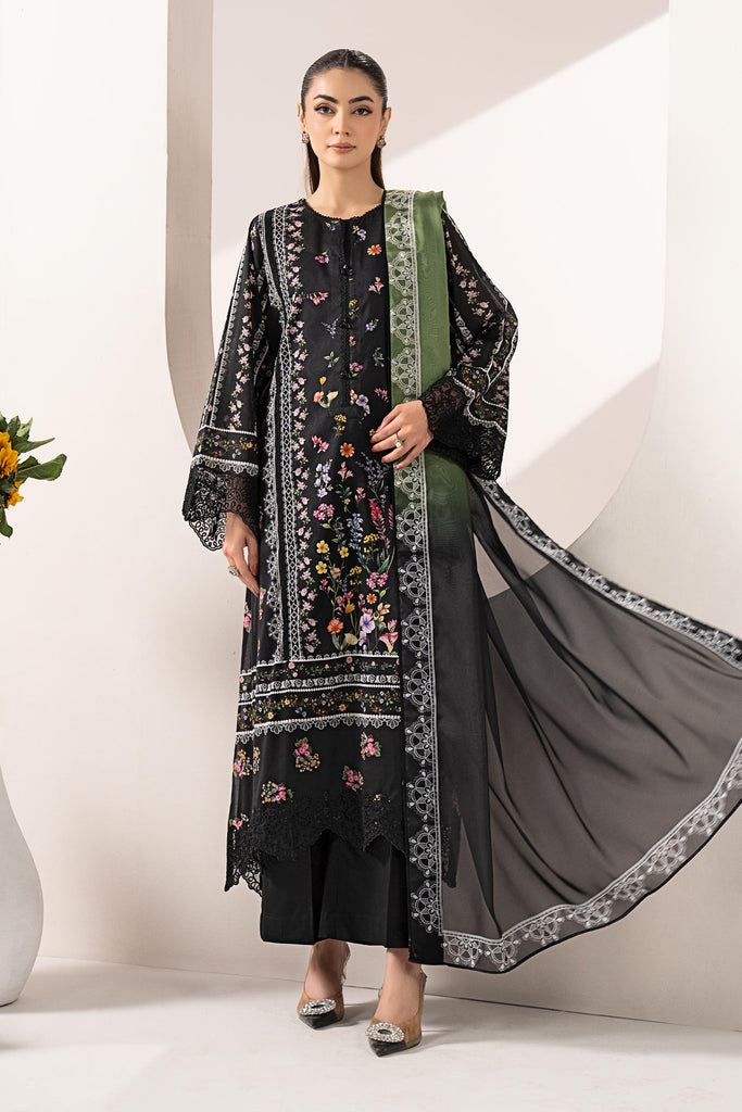 Maria B 3 Piece Embroidered Lawn Suit, view 1