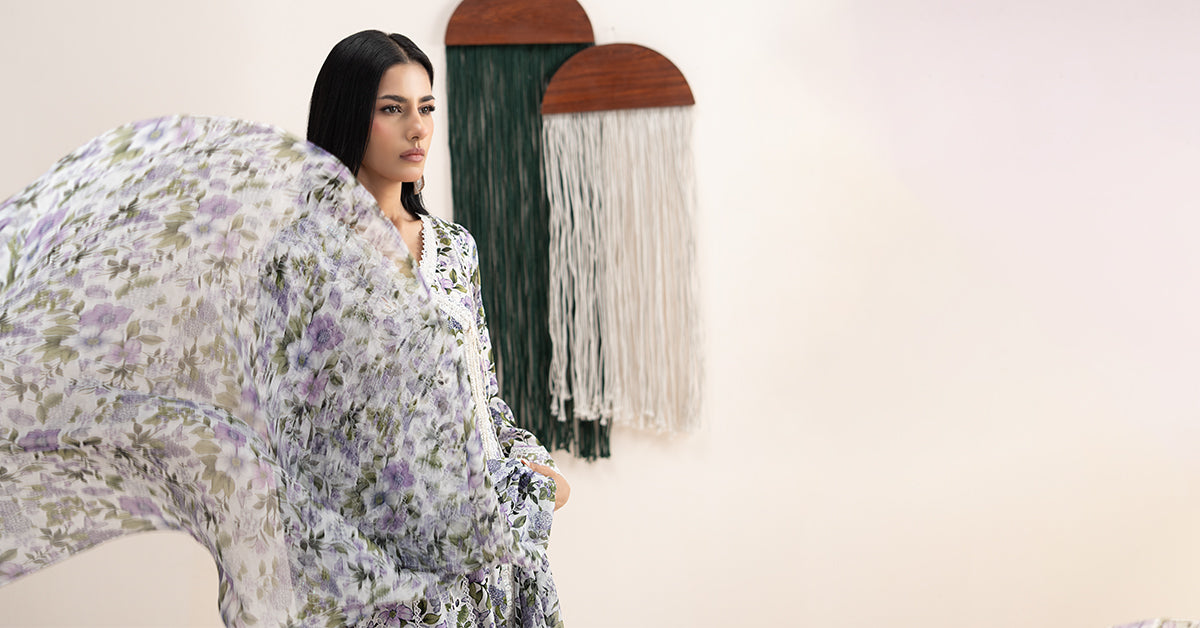 3 Piece Embroidered Lawn Suit