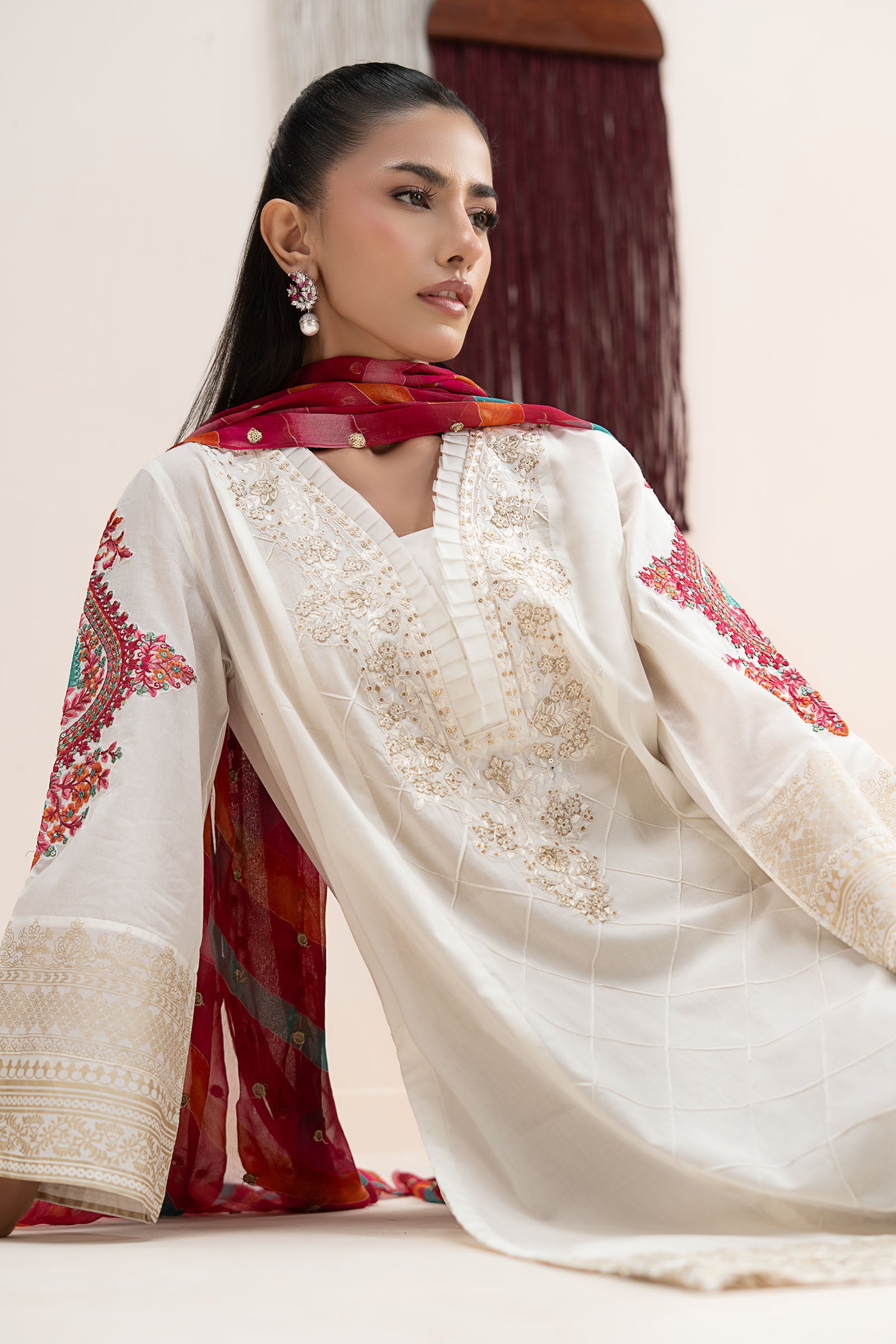 3 Piece Embroidered Lawn Suit