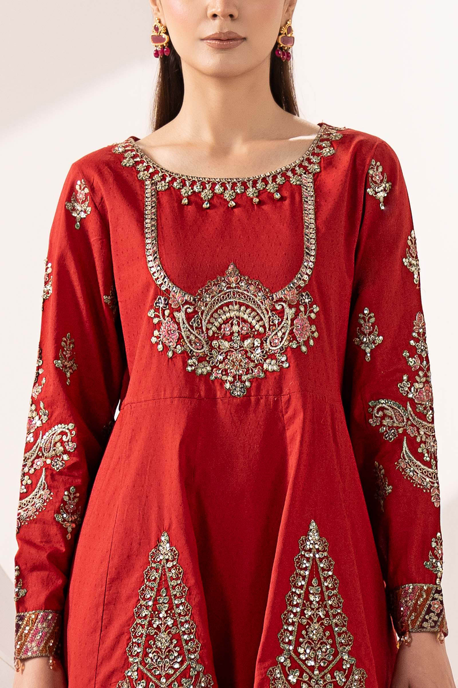 3 Piece Embroidered Dobby Lawn Suit