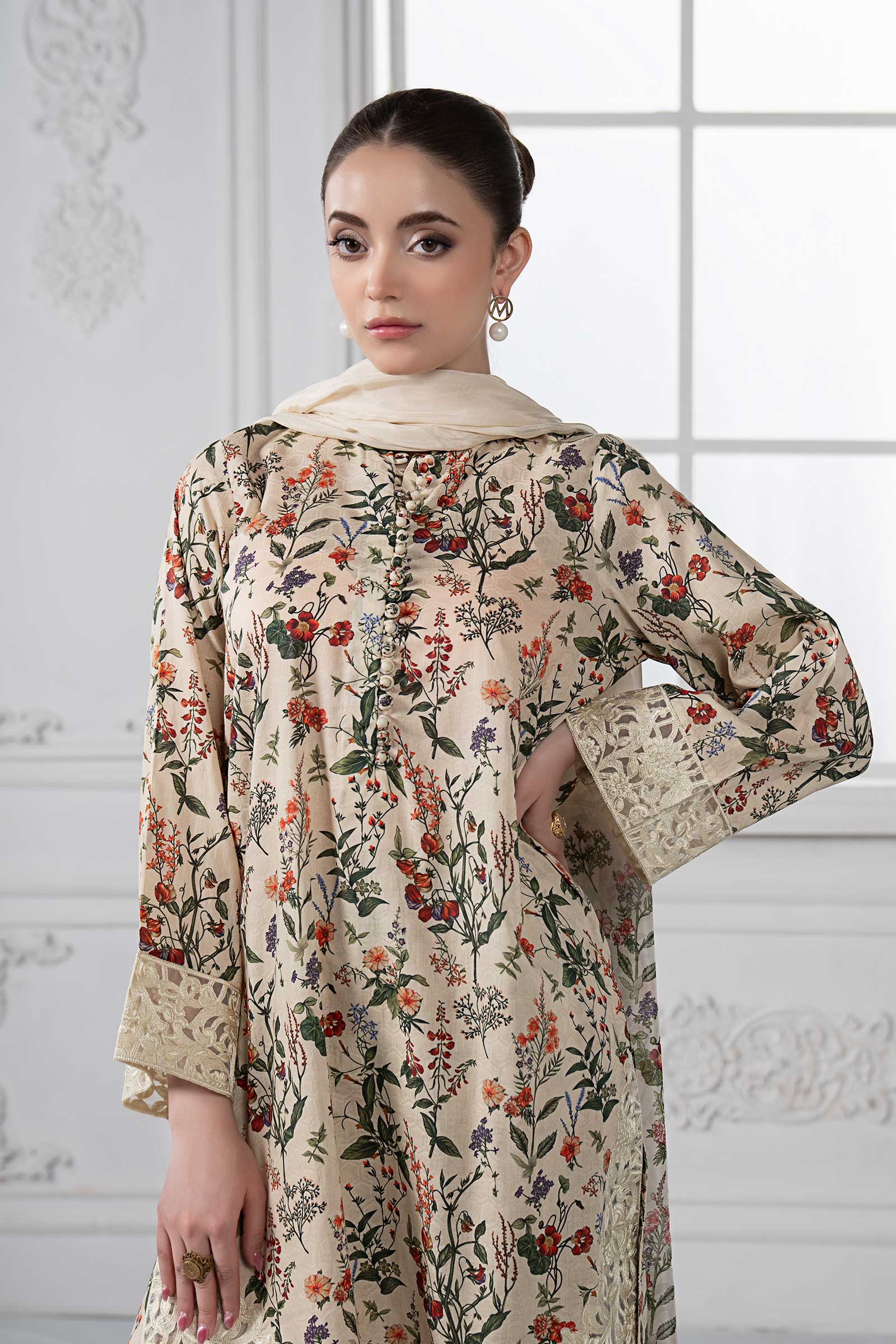 3 Piece Embroidered Suit