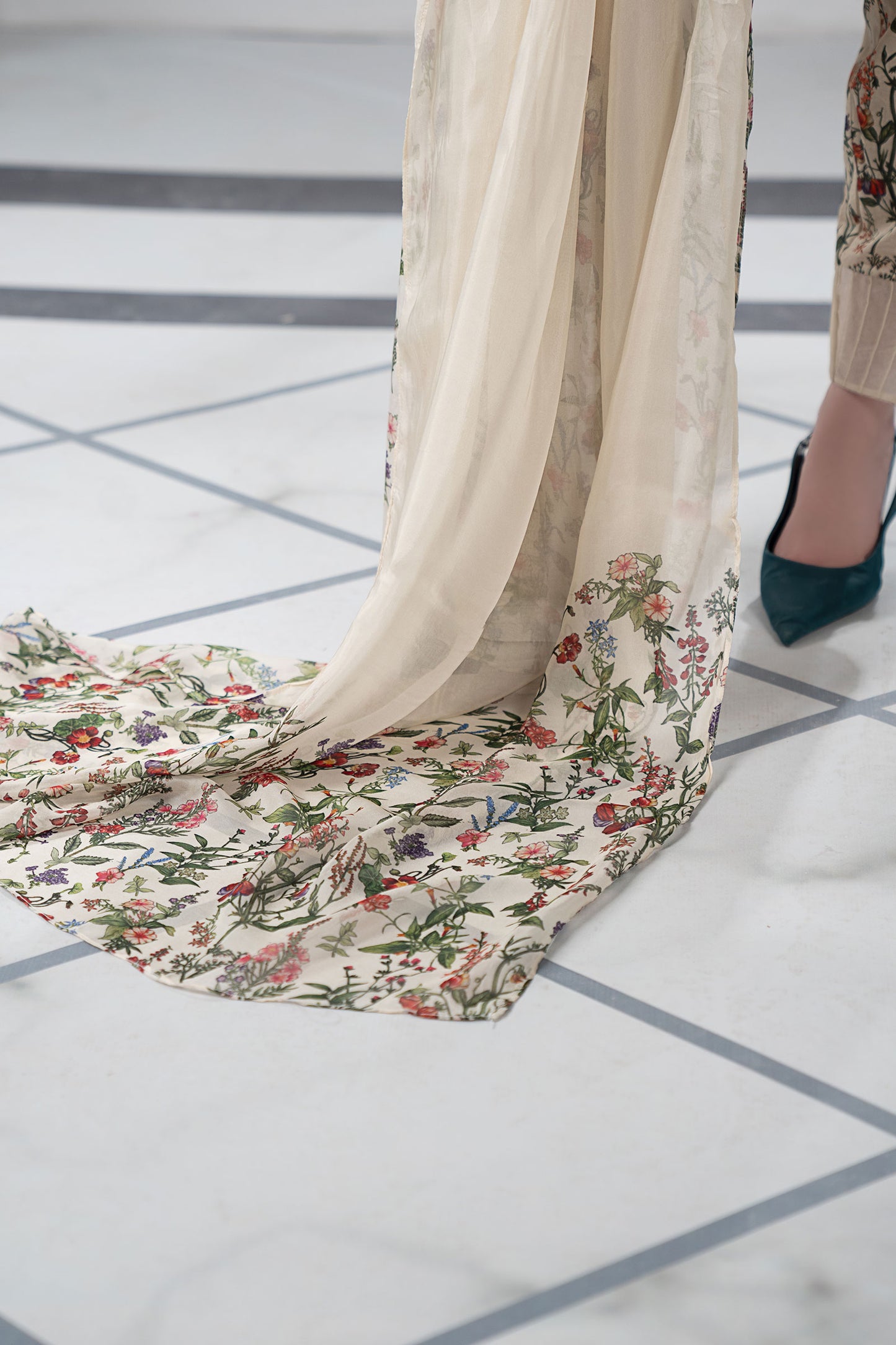 3 Piece Embroidered Suit