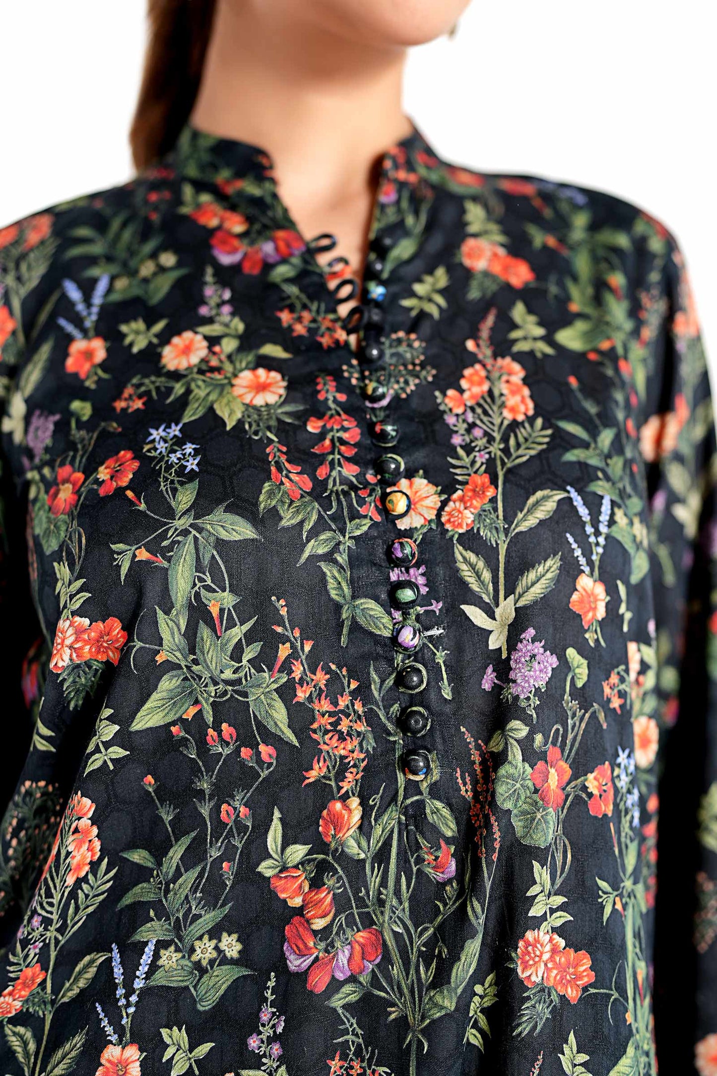 3 Piece Embroidered Suit