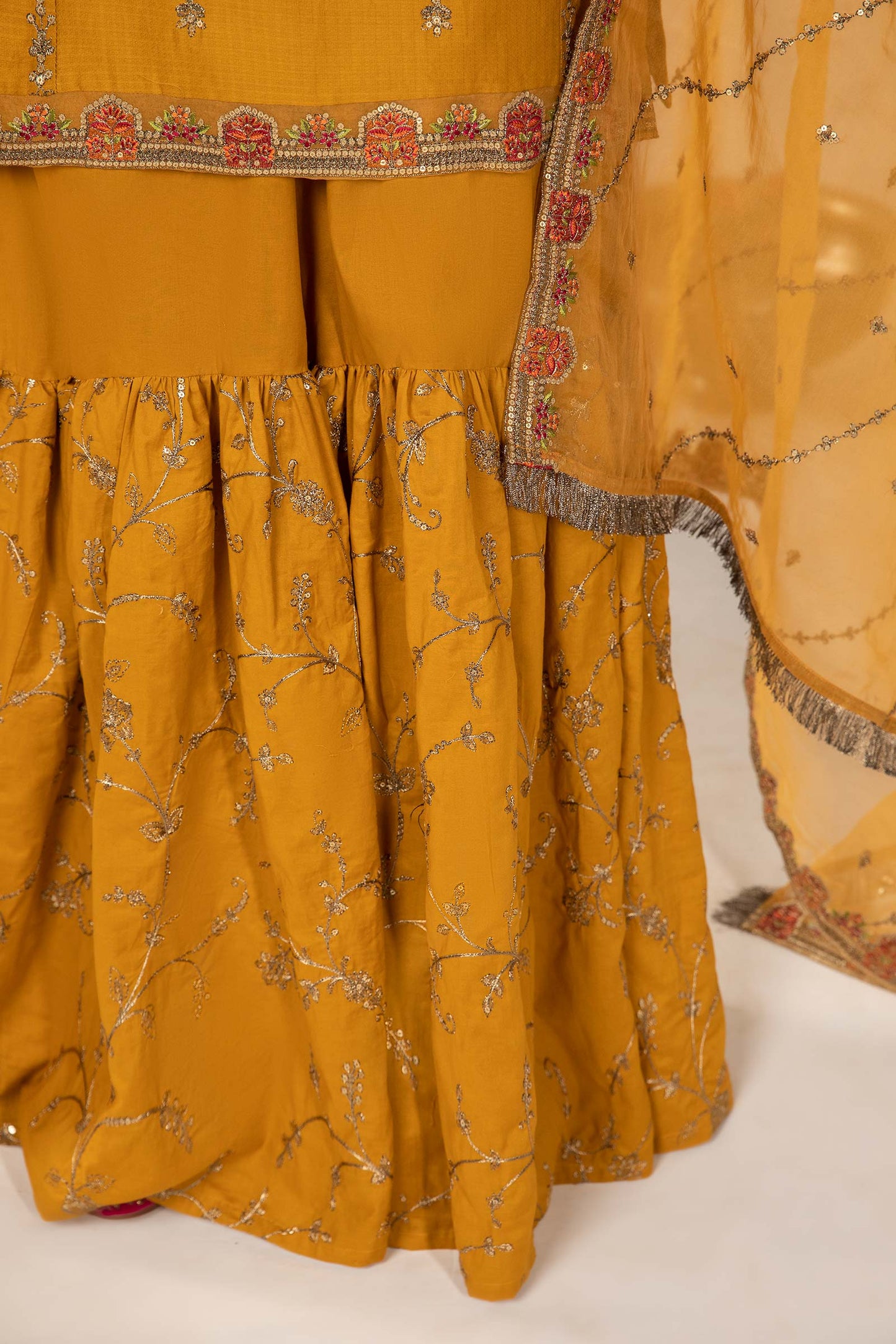 3 Piece Embroidered Dobby Suit