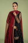 3 Piece Embroidered Net Suit