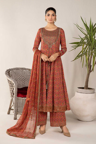 3 PIECE EMBROIDERED LAWN SUIT | DW-EF24-118 Casuals DWEF118-ESM-PTP