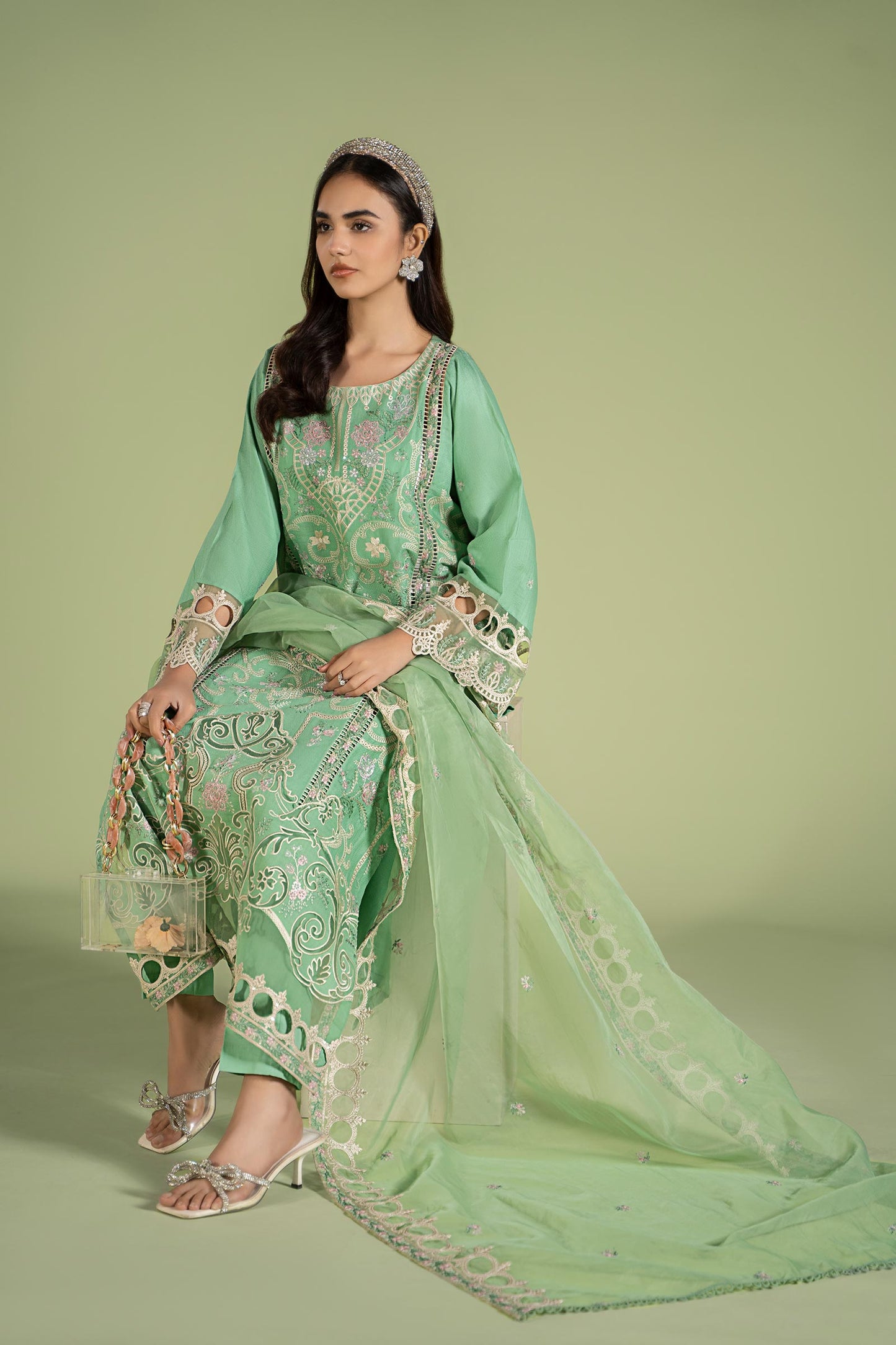 3 Piece Embroidered Lawn Suit