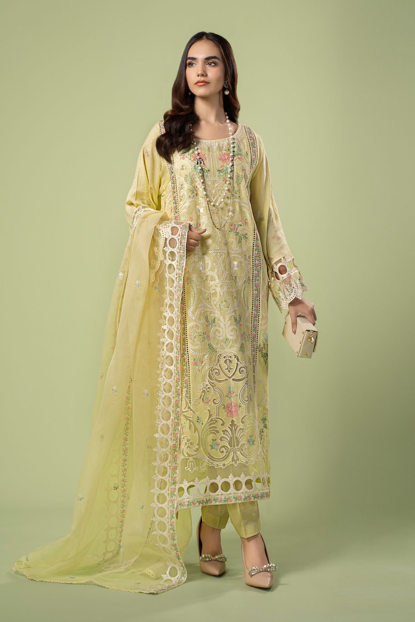 3 Piece Embroidered Lawn Suit