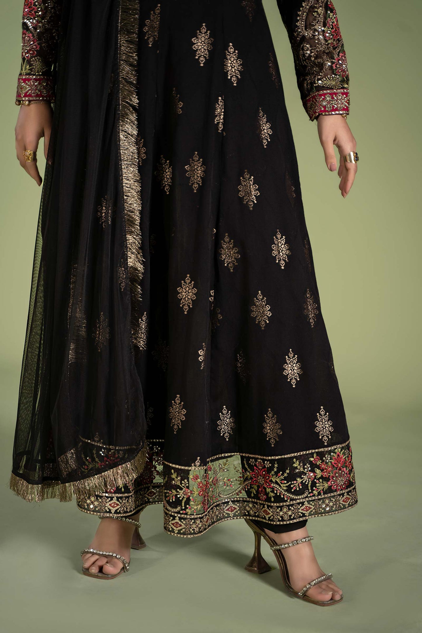 3 Piece Printed Jacquard Suit