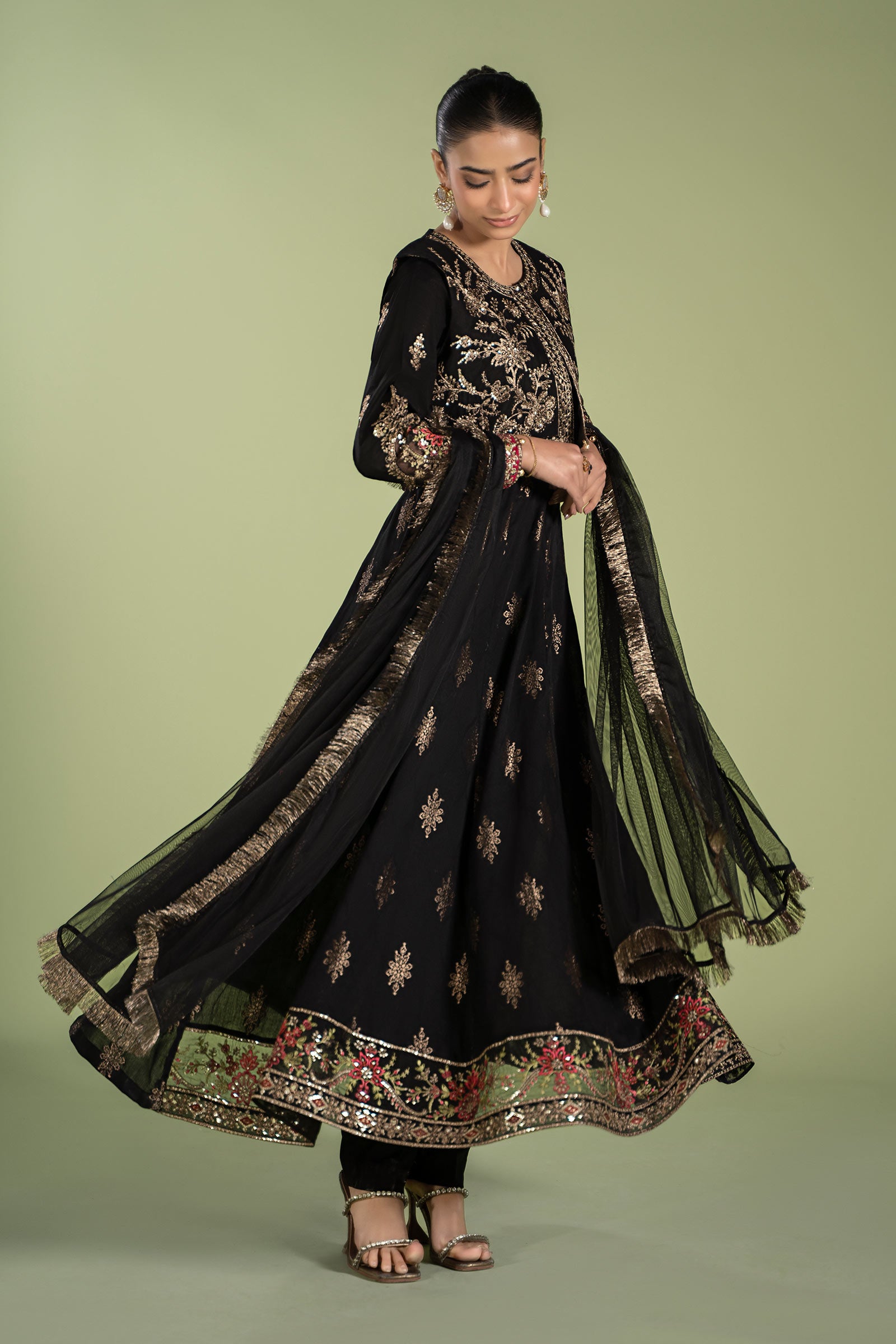 3 Piece Printed Jacquard Suit