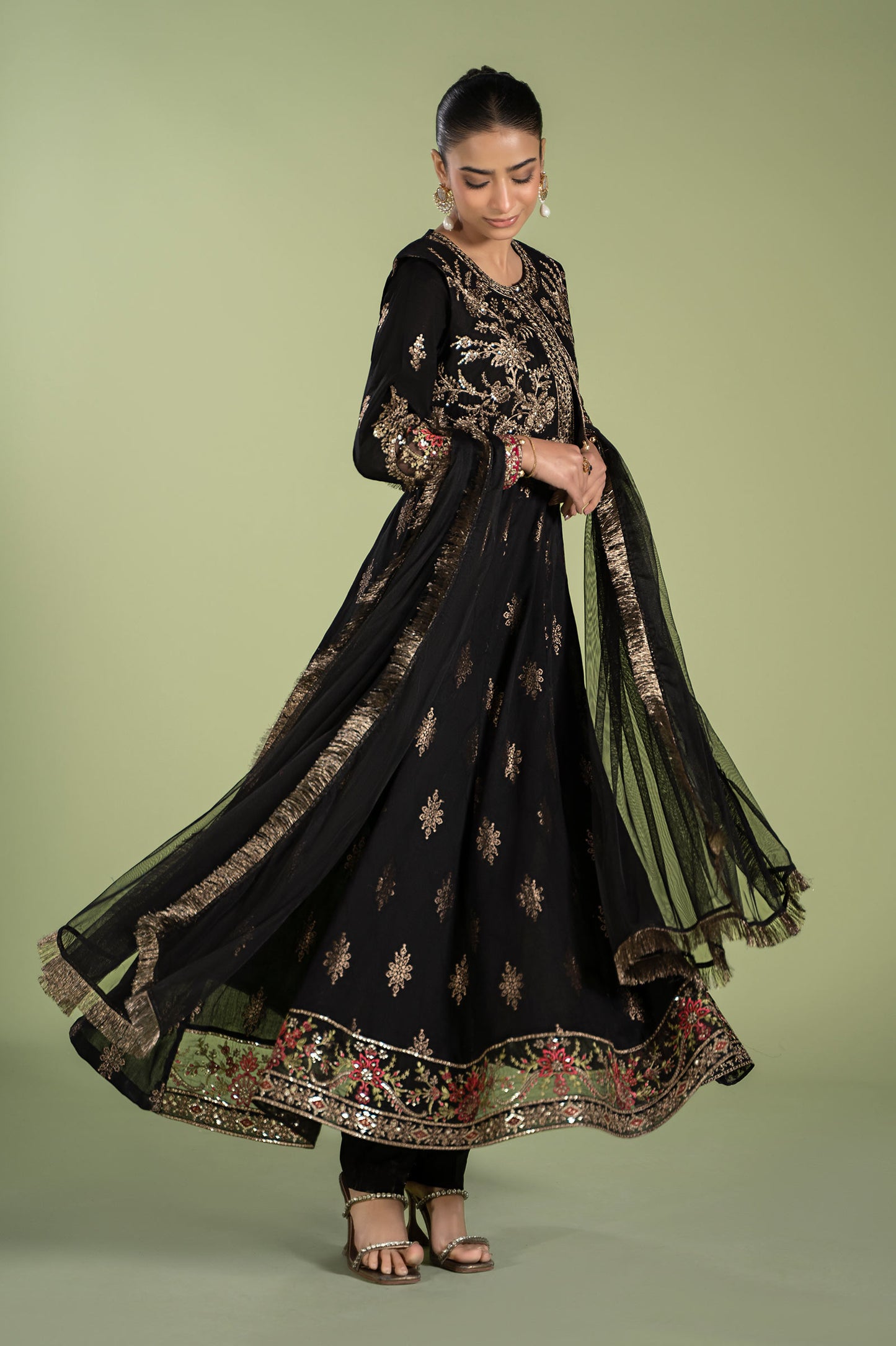 3 Piece Printed Jacquard Suit