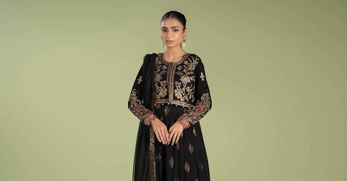 3 Piece Printed Jacquard Suit