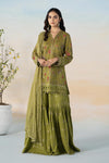 3 Piece Embroidered Self Jacquard Suit
