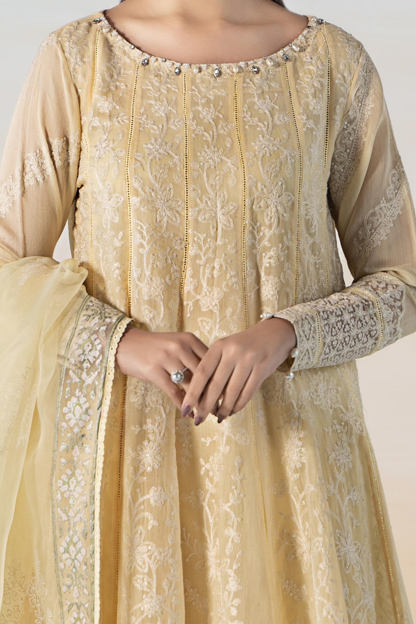 3 Piece Embroidered Lawn Suit | DW-EF24-06