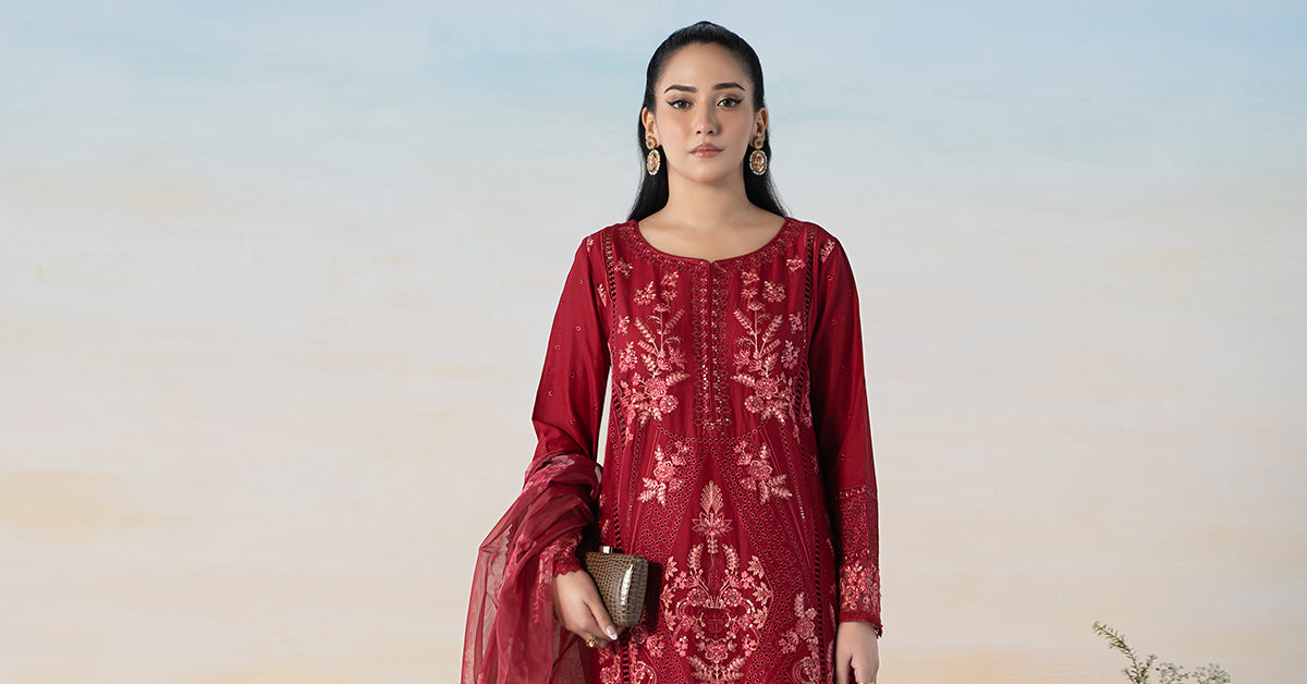 3 Piece Embroidered Lawn Suit