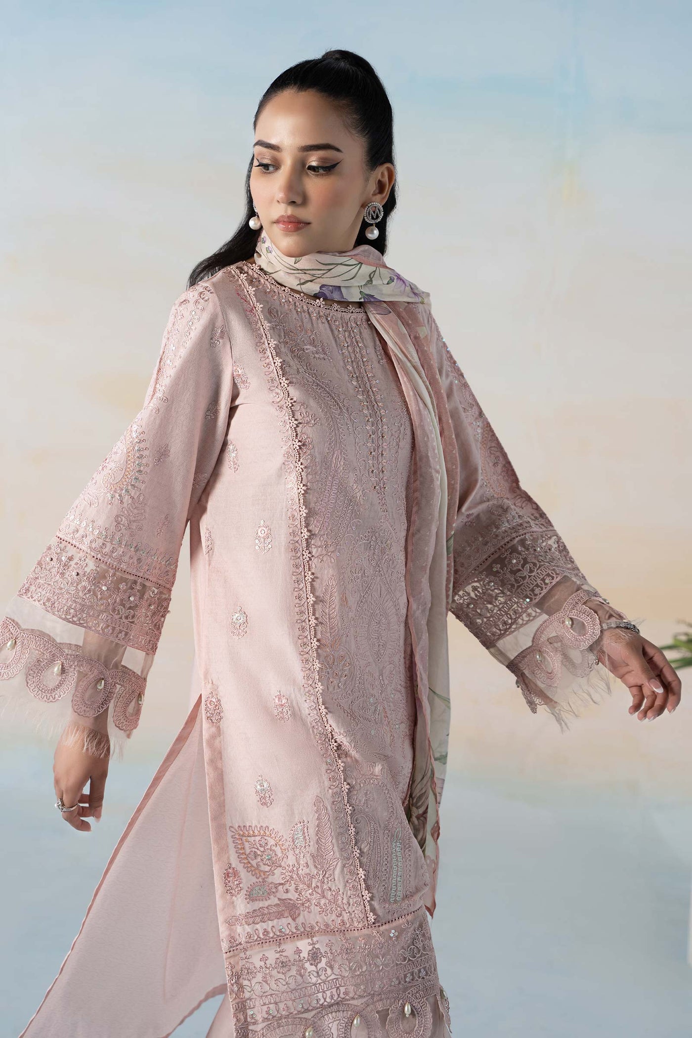 3 Piece Dyed Self Jacquard Suit