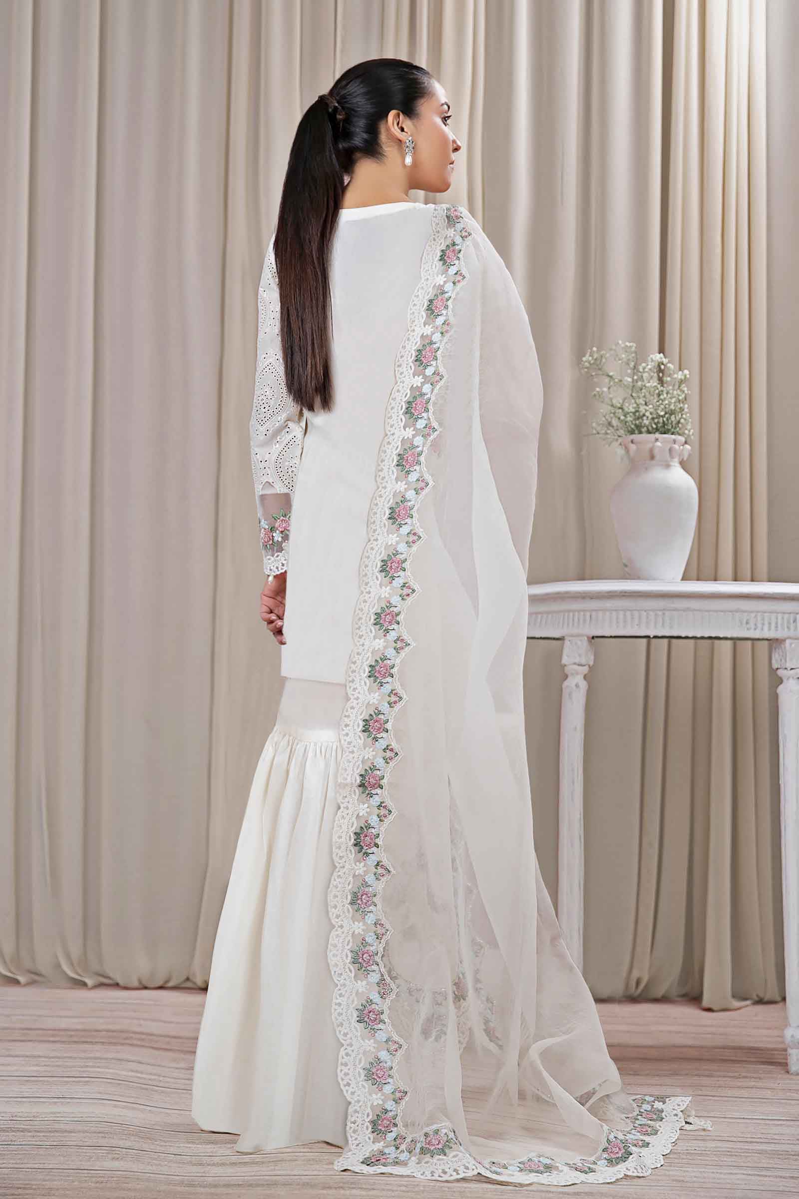 3 Piece Dyed Lawn Suit