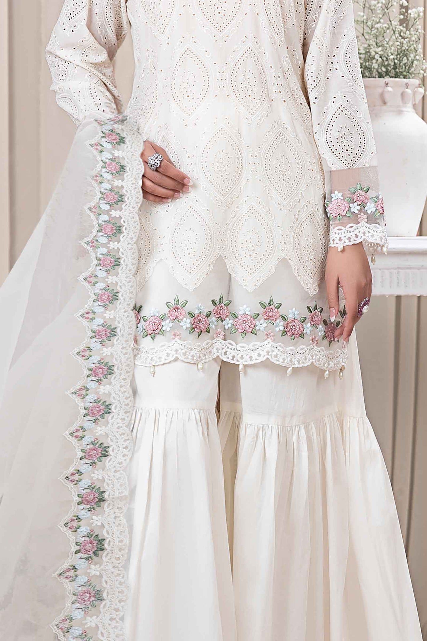 3 Piece Dyed Lawn Suit