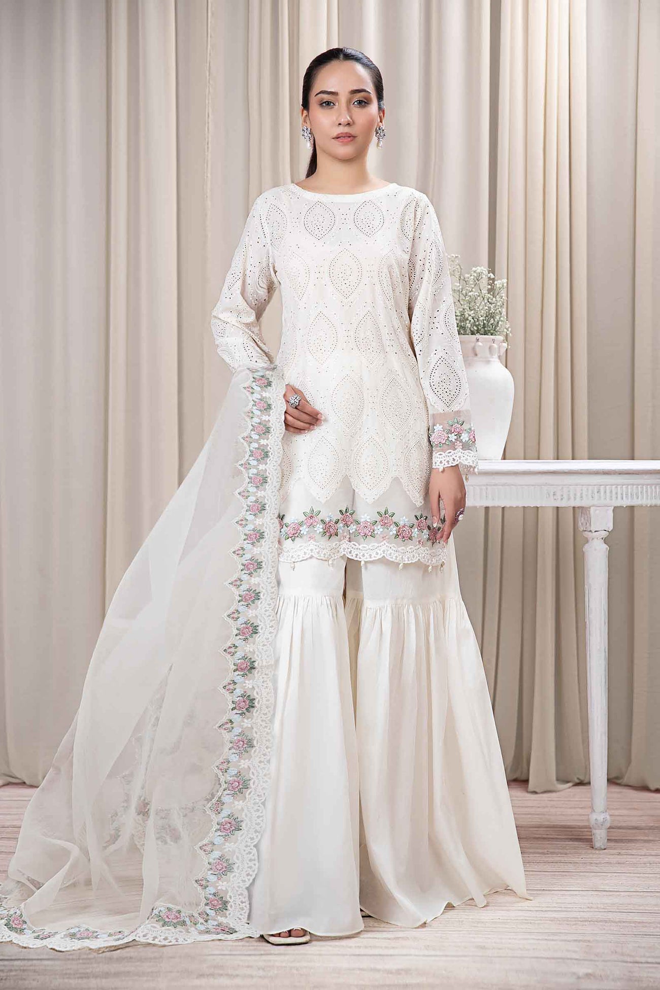 3 Piece Dyed Lawn Suit