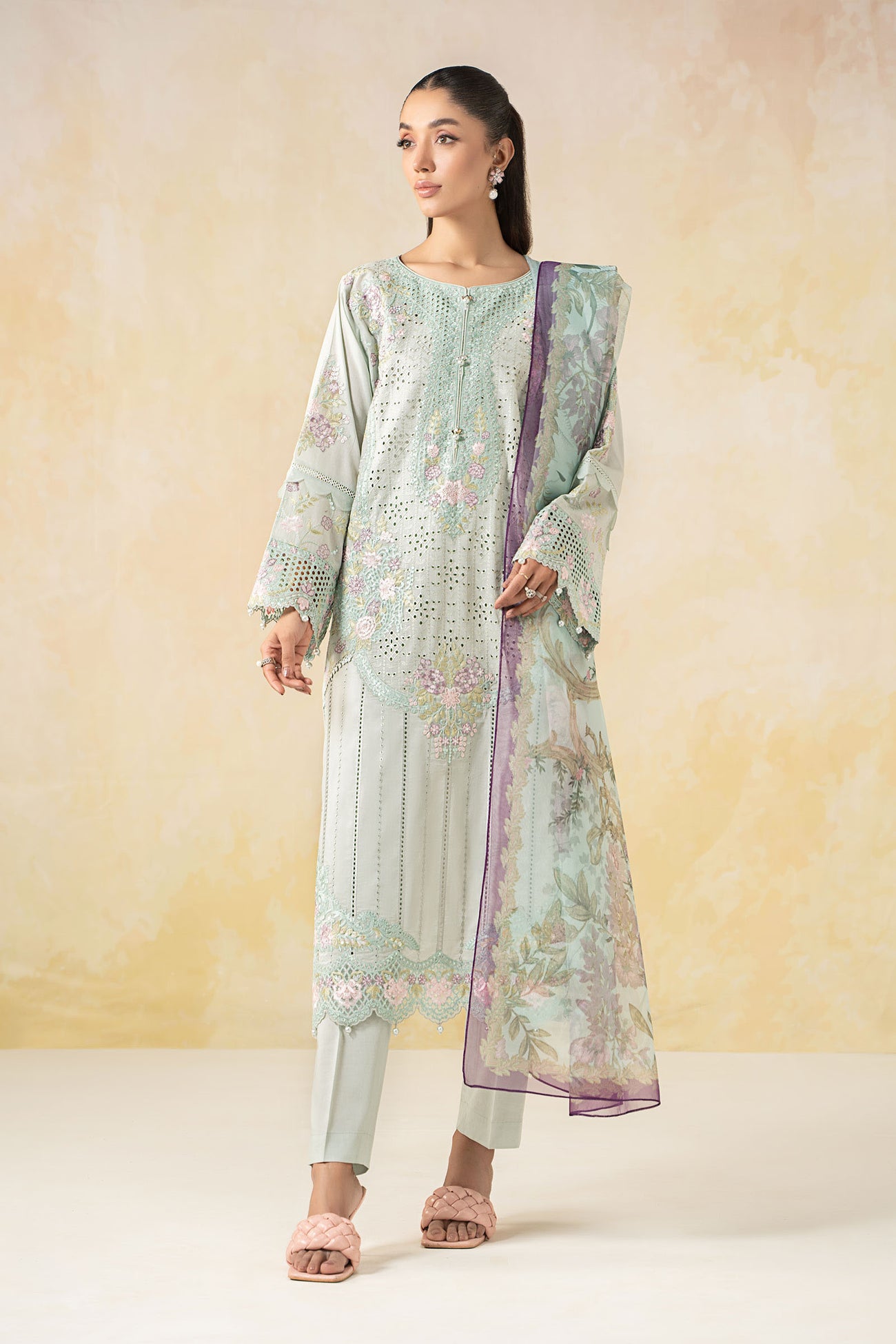 3 Piece Embroidered Lawn Suit