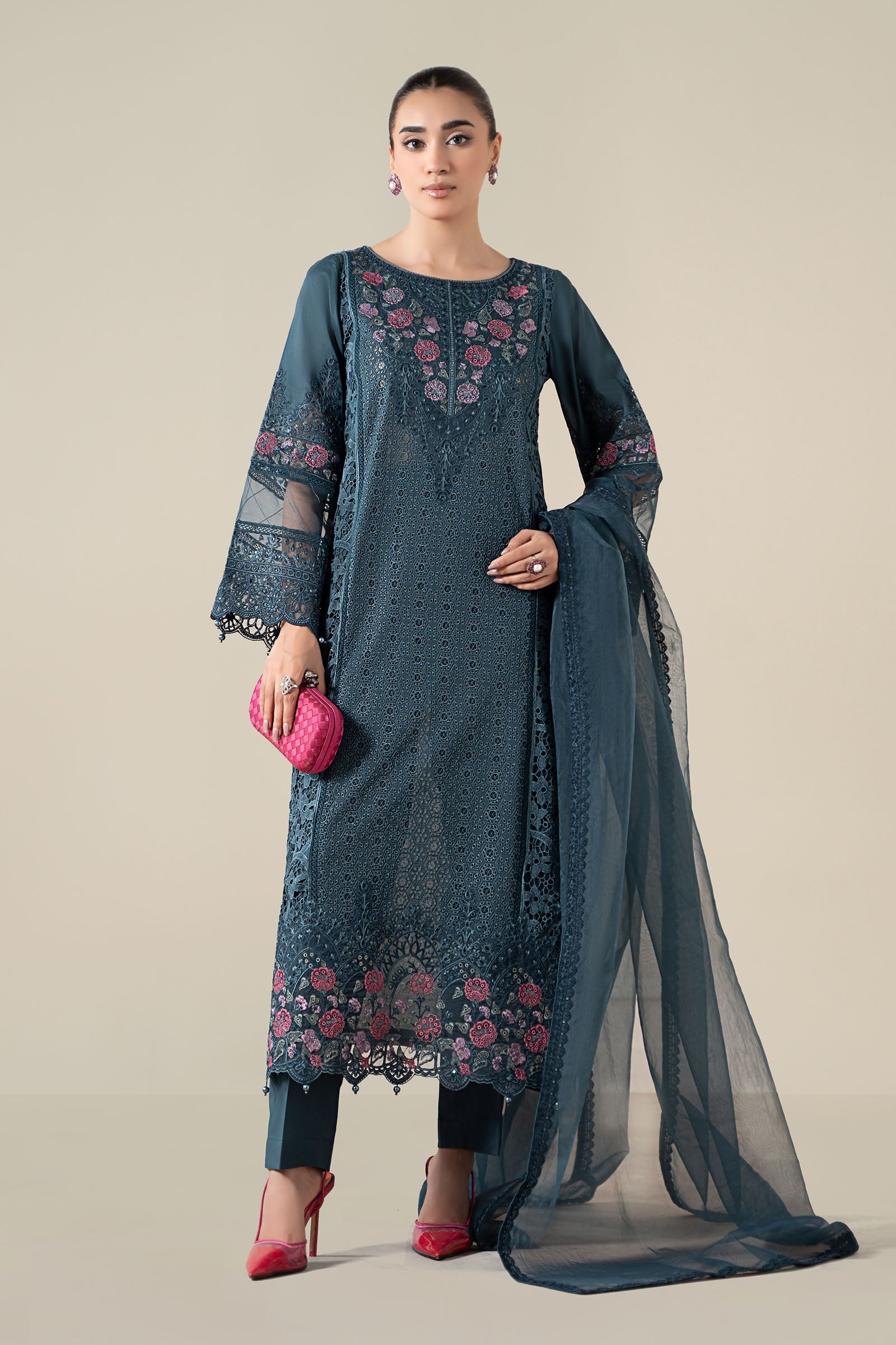 3 Piece Embroidered Lawn Suit