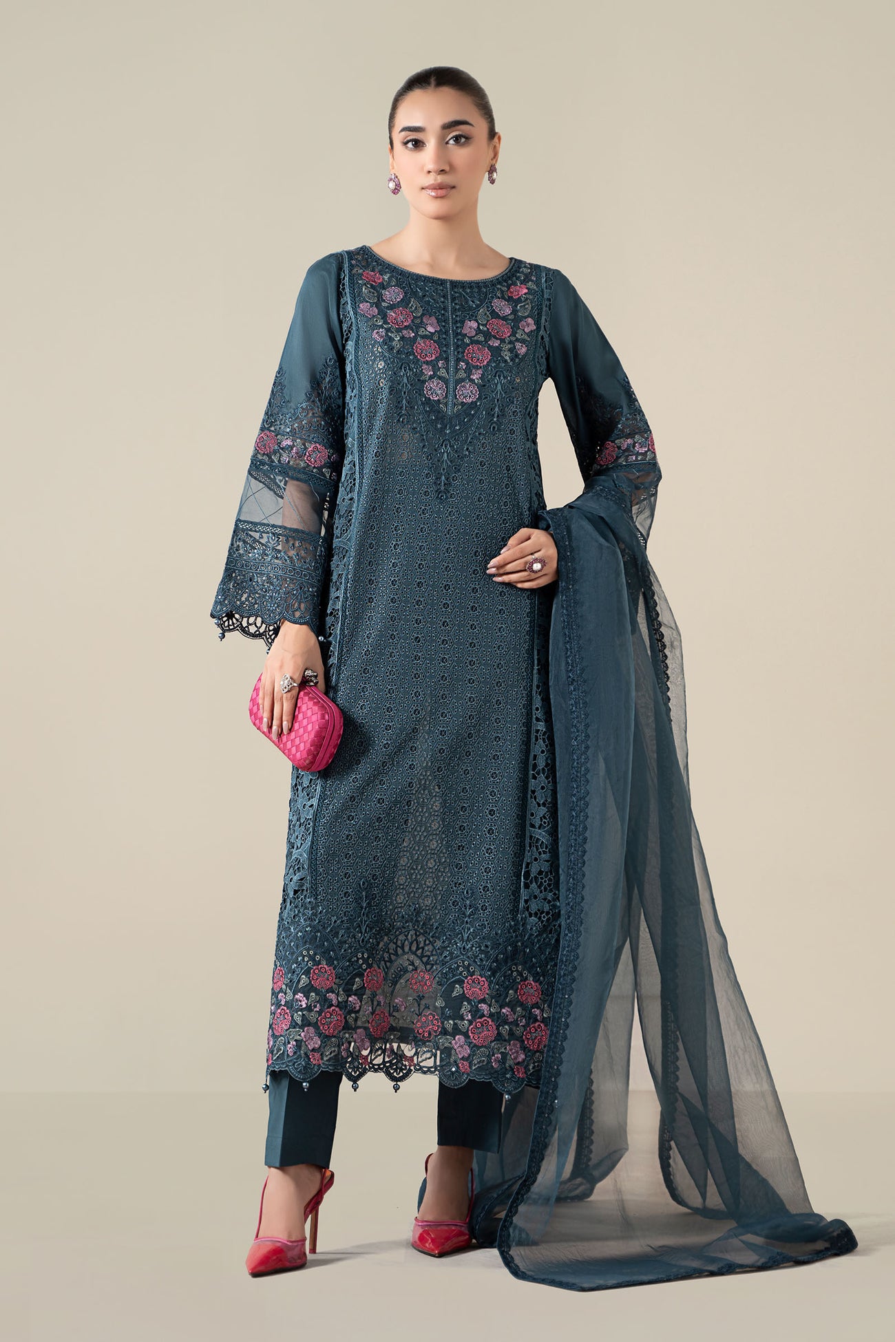 3 Piece Embroidered Lawn Suit