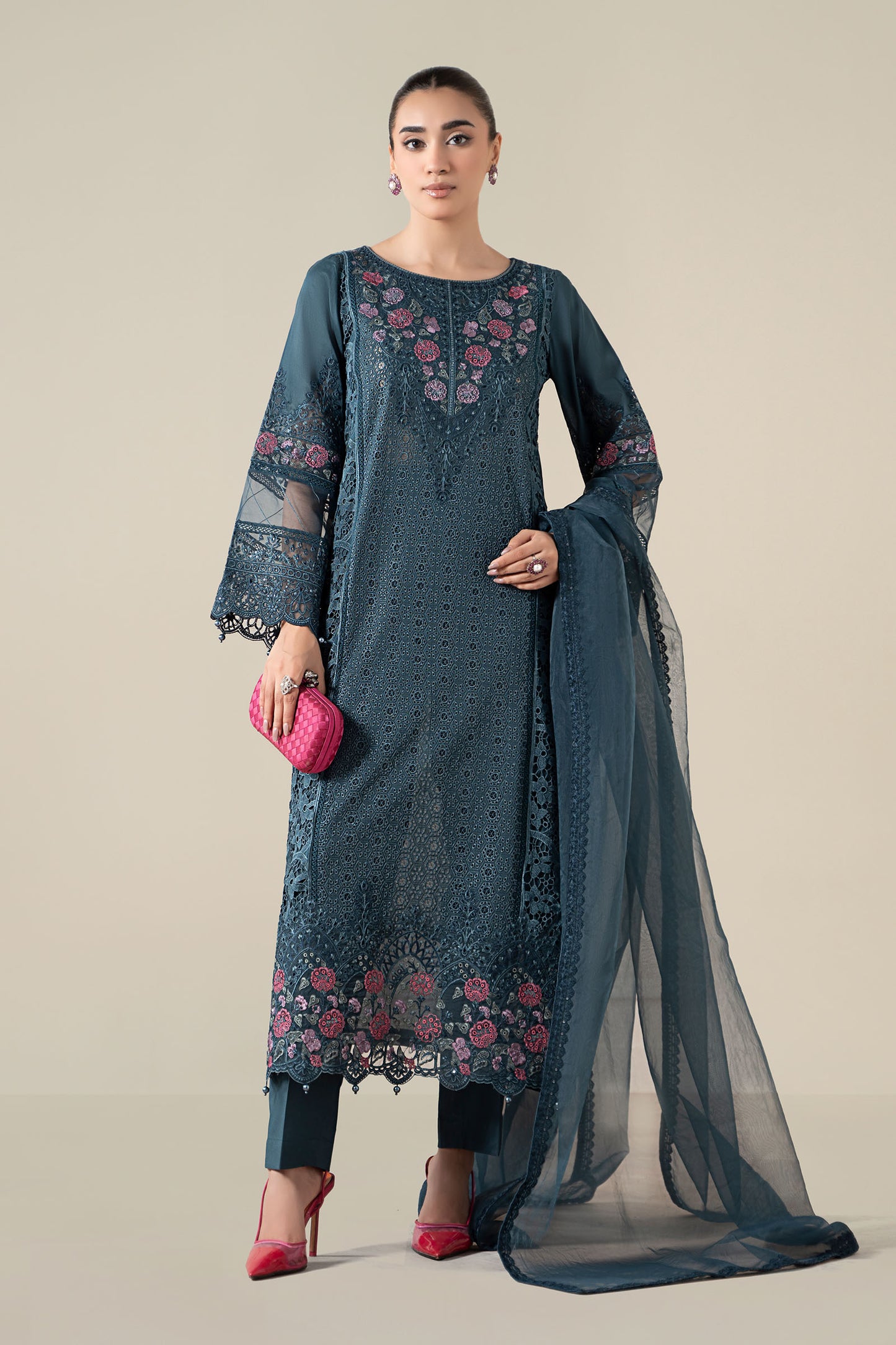3 Piece Embroidered Lawn Suit