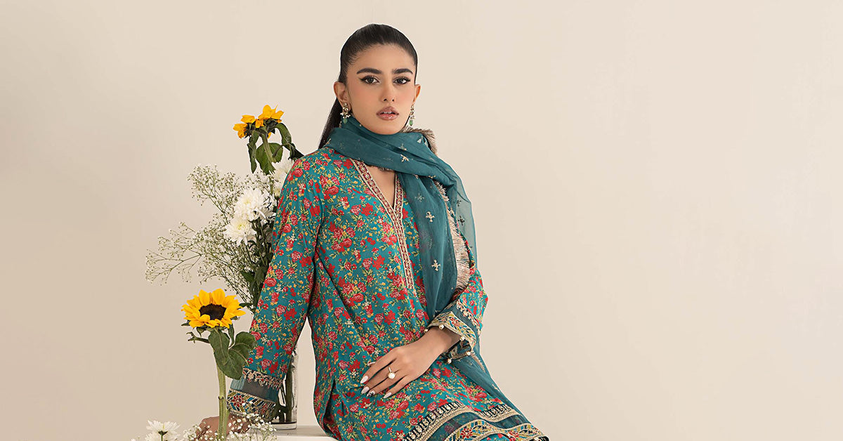 3 Piece Embroidered Lawn Suit