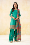 3 Piece Embroidered Self Jacquard Lawn Suit