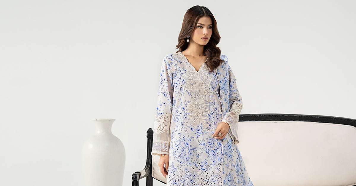 3 Piece Embroidered Lawn Suit