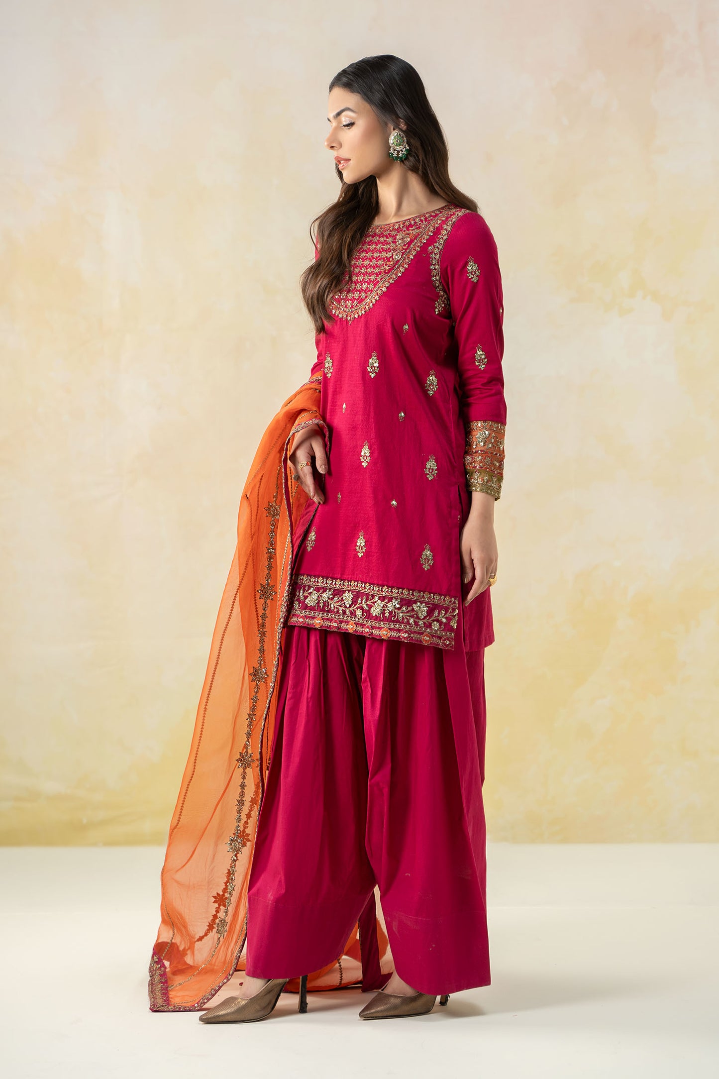 3 Piece Embroidered Dobby Lawn Suit