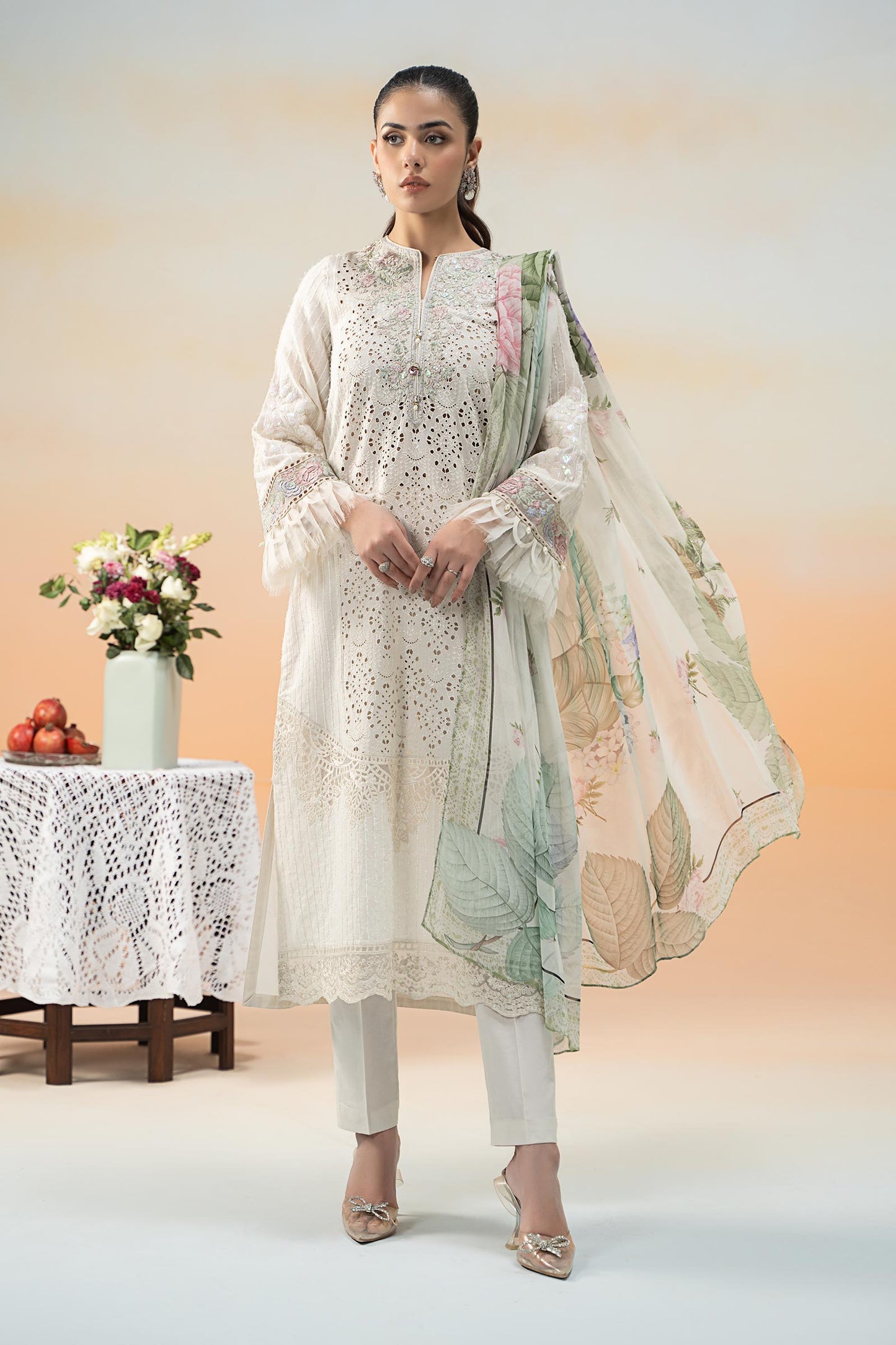 3 Piece Embroidered Lawn Suit