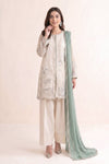 3 Piece Embroidered Cotton Net Suit