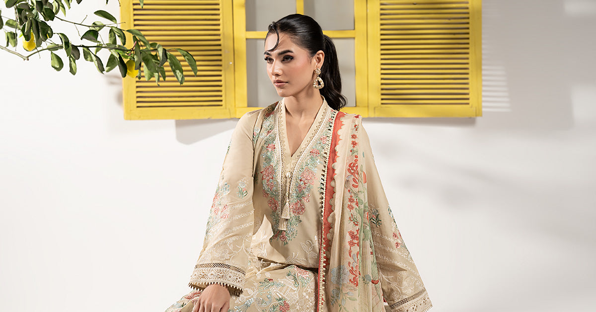 3 Piece Embroidered Lawn Suit
