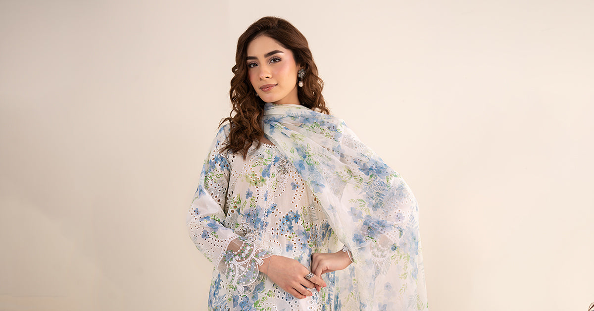 3 Piece Embroidered Lawn Suit