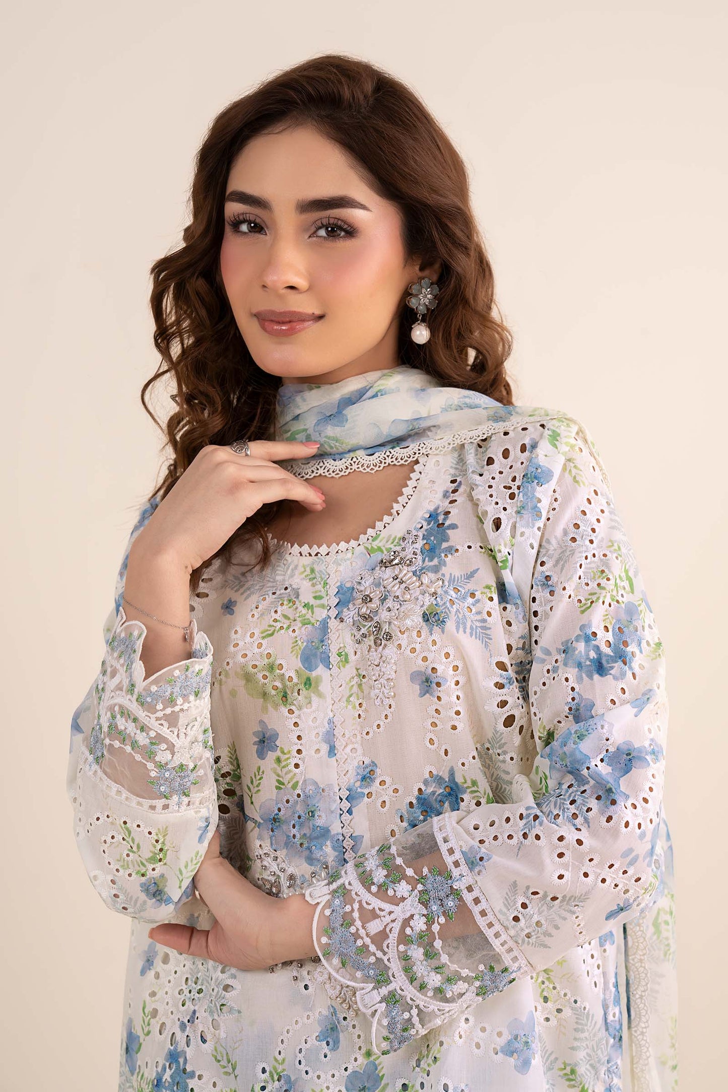 3 Piece Embroidered Lawn Suit